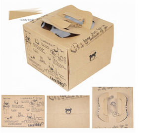 جعبه بسته بندی کیک بسته بندی ظروف مواد کاغذی چاپ شده با پنجره