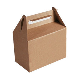 قهوه ای کیسه های مواد غذایی بازیافت شده کاغذ را با دستگیره چاپ کنید
